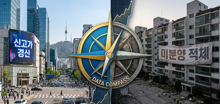 부동산 양극화 (신고가 vs 미분양)와 데이터 나침반